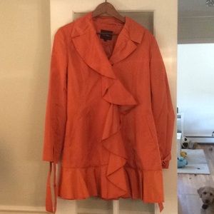 Cole Haan Ruffle Jacket